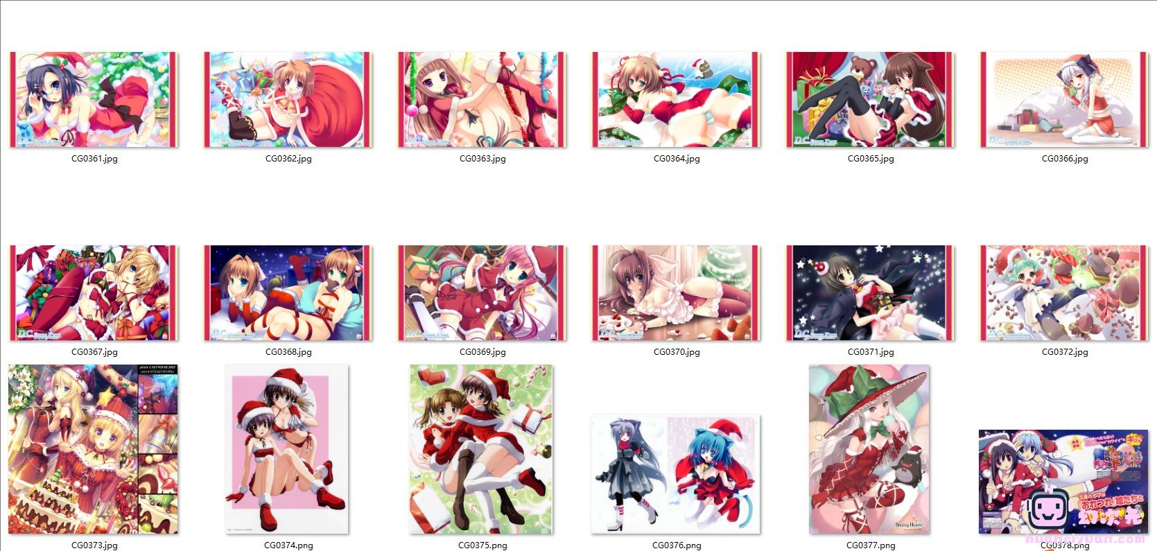 [特辑]圣诞美少女 高清图片CG包[2507P]