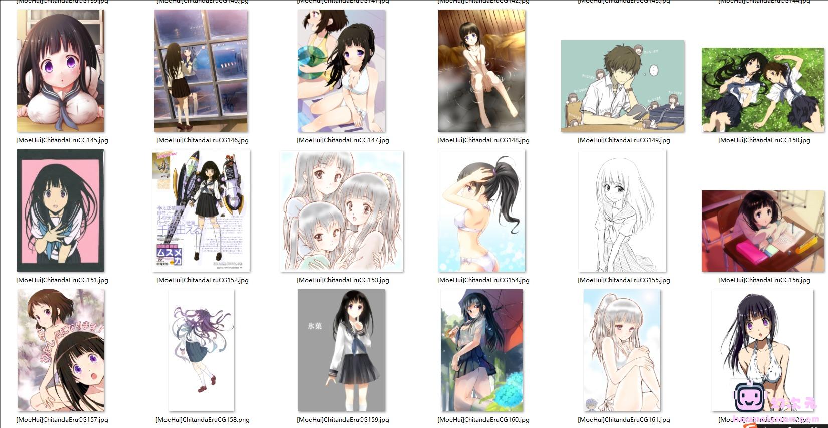 [冰菓]千反田爱瑠 高清图片CG包[1236P]