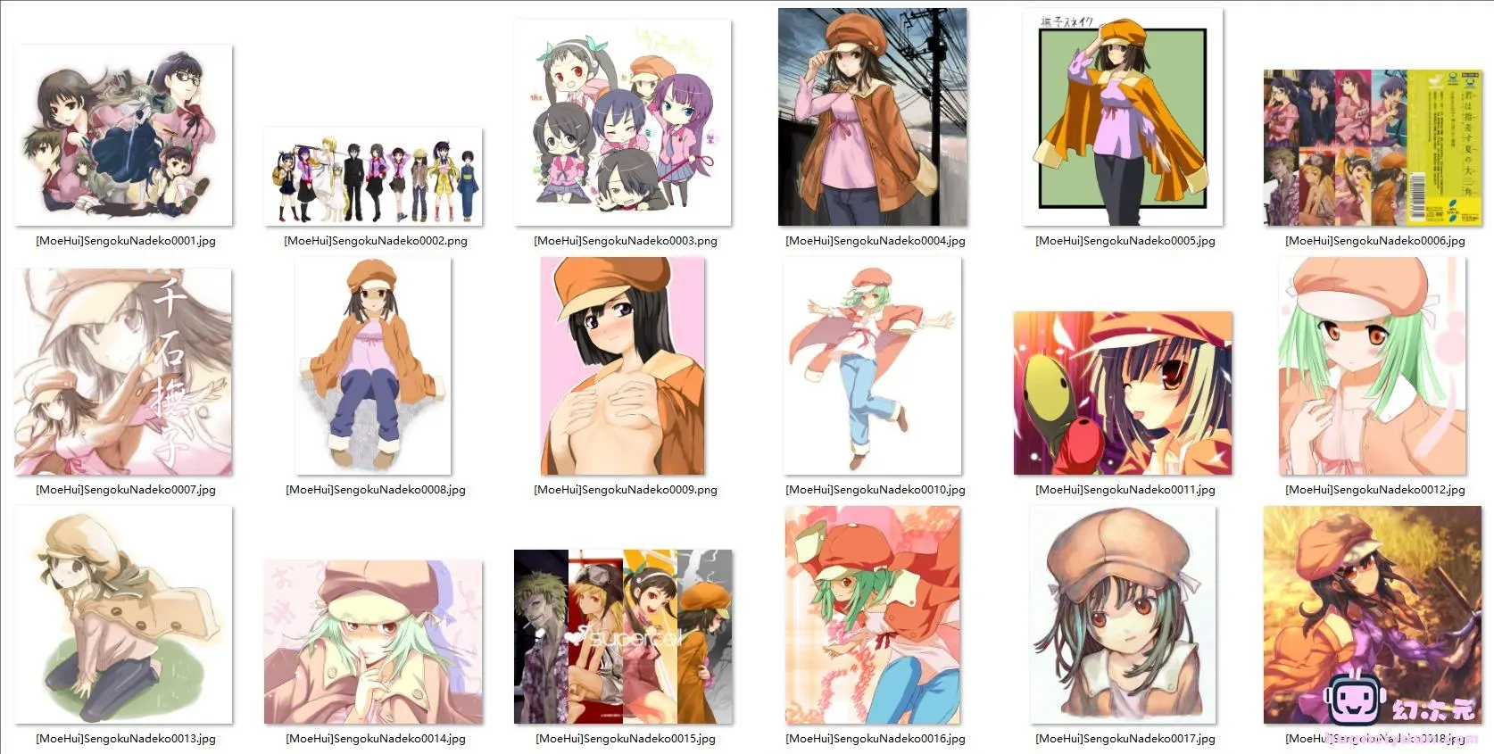 [物语系列]千石抚子 高清图片CG包[801P]