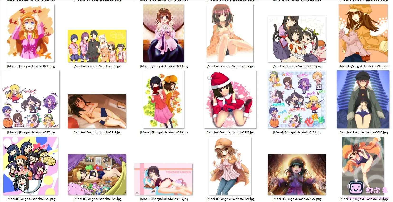 [物语系列]千石抚子 高清图片CG包[801P]