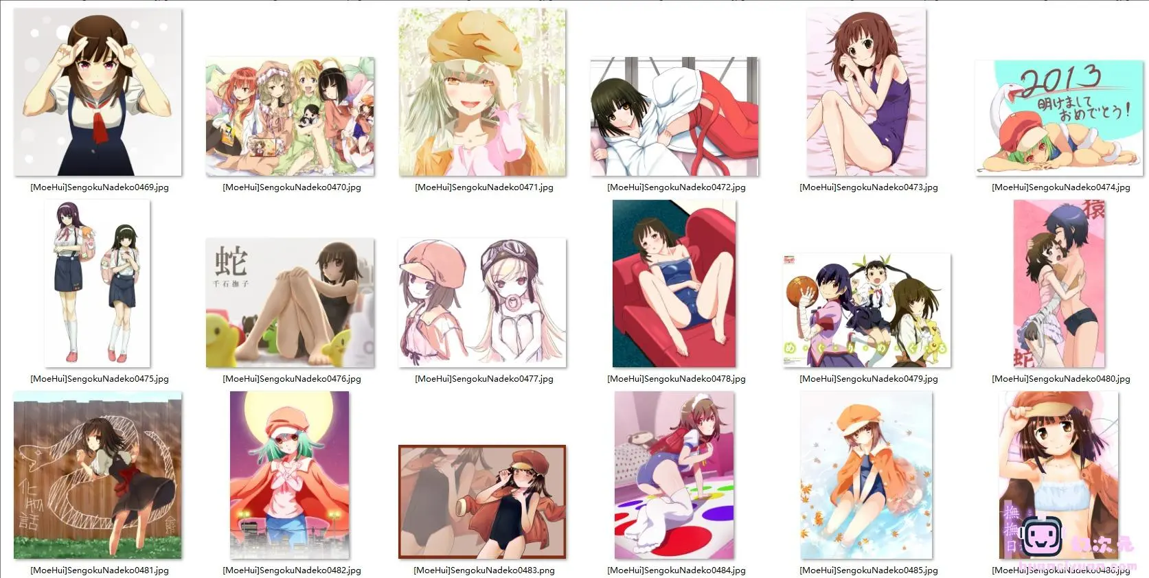 [物语系列]千石抚子 高清图片CG包[801P]