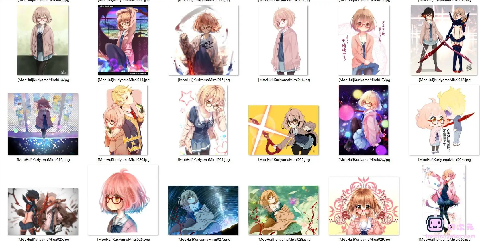 [境界的彼方]栗山未来 高清图片CG包[421P]