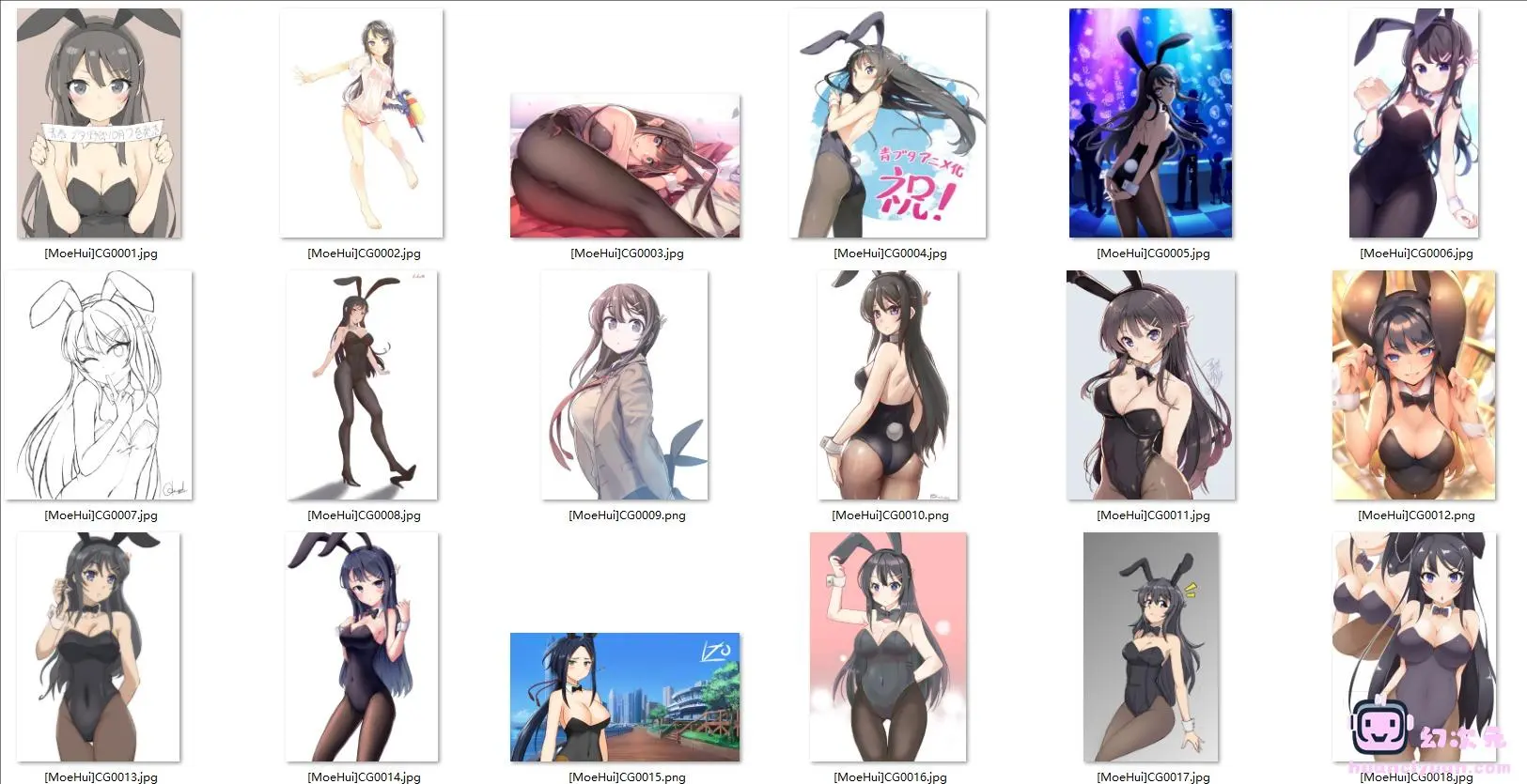 [青春猪头少年系列]樱岛麻衣 高清图片CG包[350P]