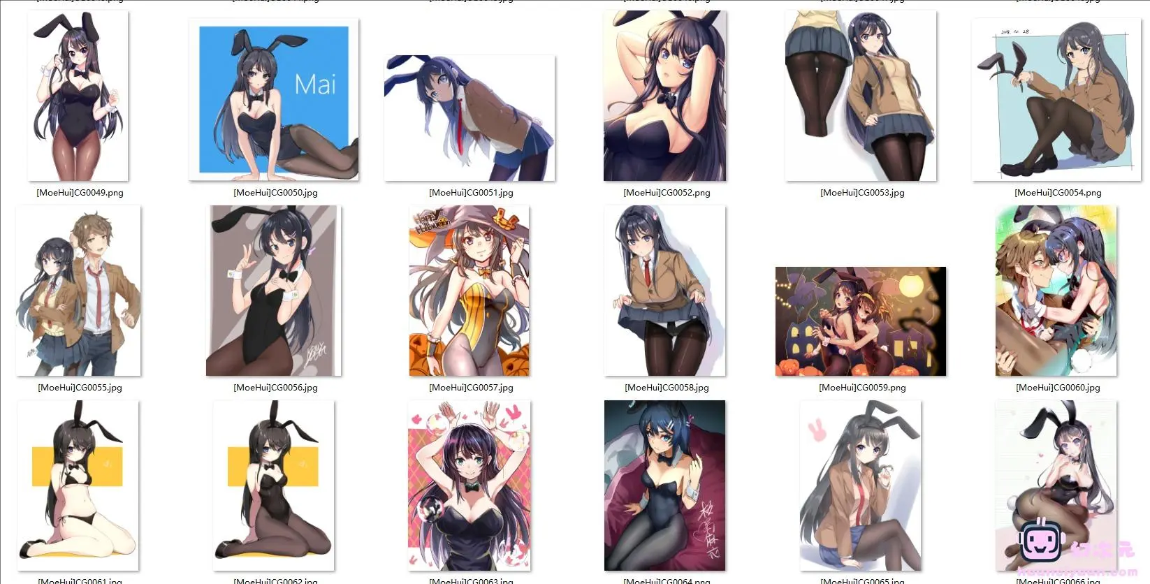 [青春猪头少年系列]樱岛麻衣 高清图片CG包[350P]