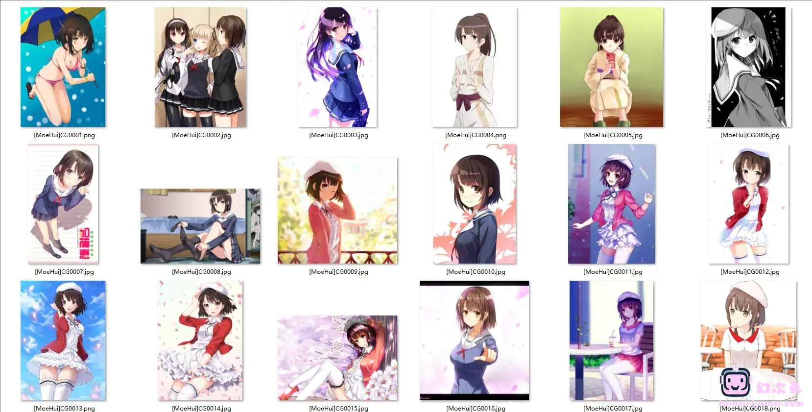 [路人女主的养成方法]加藤惠 高清图片CG包[606P]