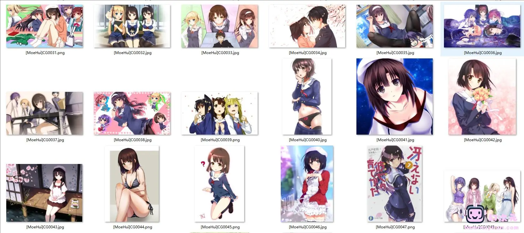 [路人女主的养成方法]加藤惠 高清图片CG包[606P]