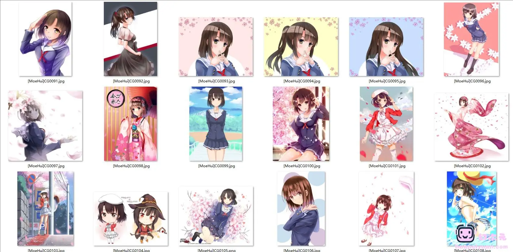 [路人女主的养成方法]加藤惠 高清图片CG包[606P]