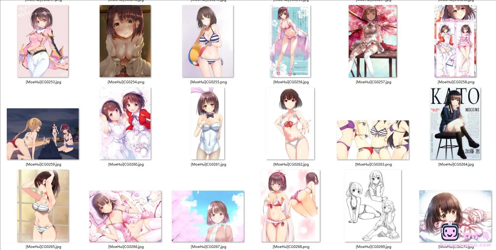 [路人女主的养成方法]加藤惠 高清图片CG包[606P]