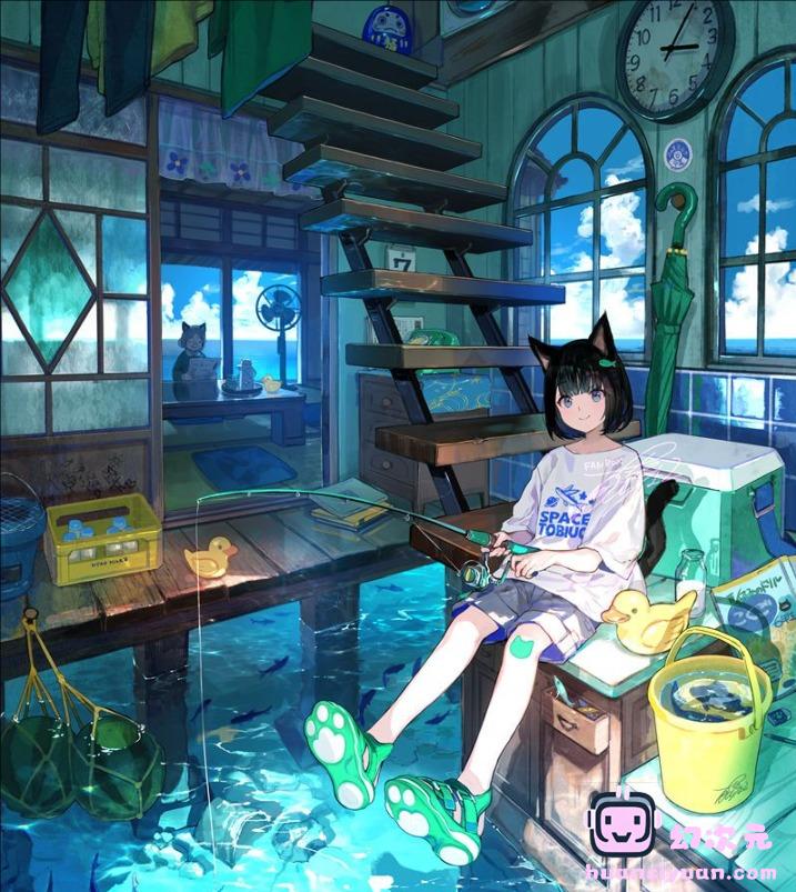 [PSD源文件]藤原(藤ちょこ) ゆうごはん釣り[1P]