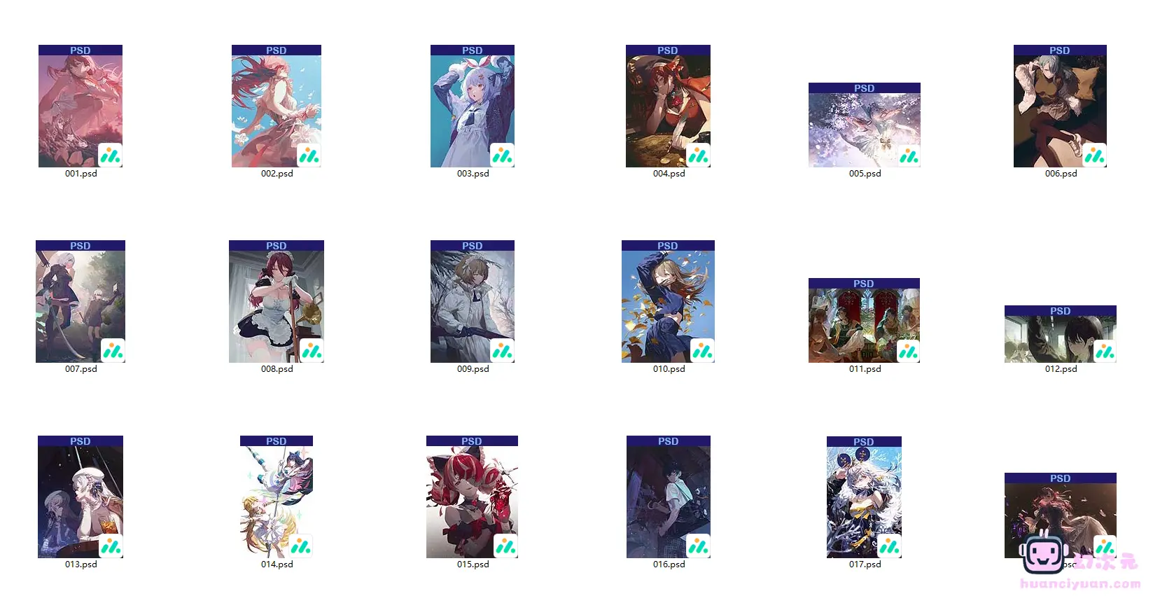 [PSD源文件]ファジョボレ(Fajyobore) PSD[50P]