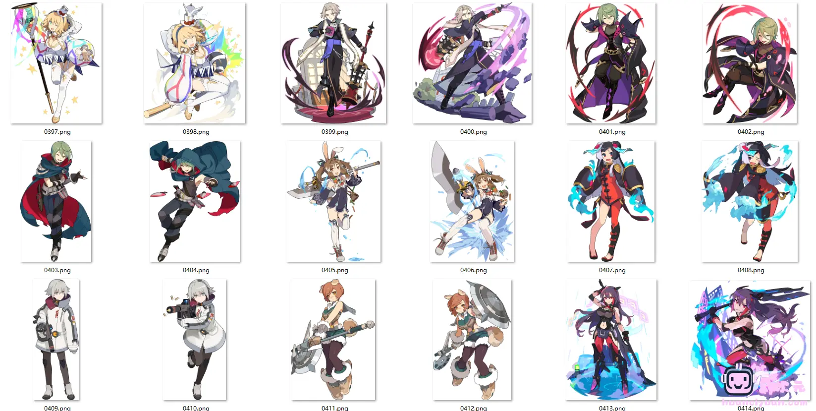 [立绘图包]World Flipper(弹射世界) 立绘[935P]