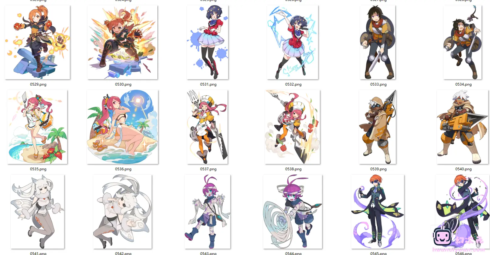 [立绘图包]World Flipper(弹射世界) 立绘[935P]