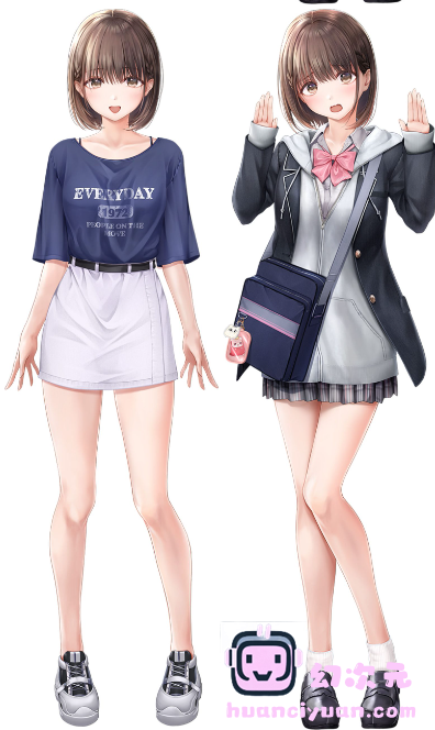 [立绘图包][葉月玉兎 桐沢さき]制服カノジョ[9545P]