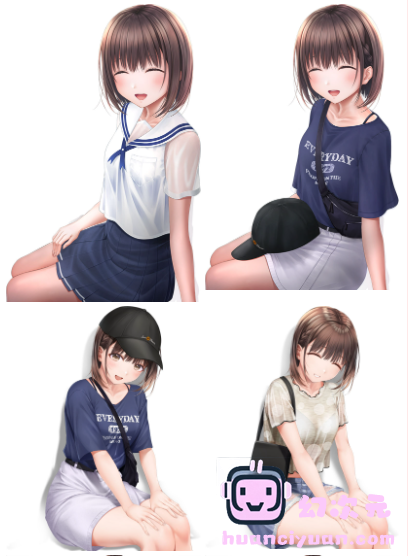 [立绘图包][葉月玉兎 桐沢さき]制服カノジョ[9545P]