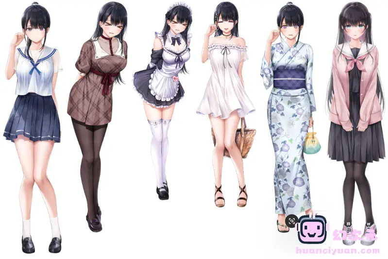 [立绘图包][葉月玉兎 桐沢さき]制服カノジョ2[14712P]