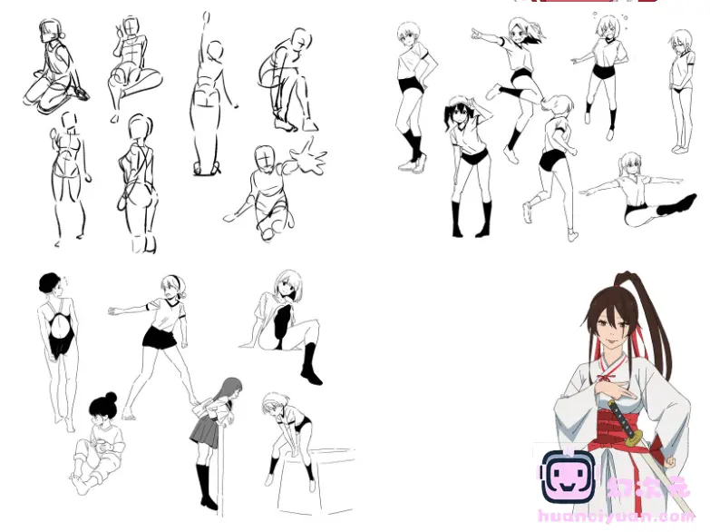 [画集][hide channel]ポーズアイデア＆模写に使える！イラストスキルアップのための絵の練習ノート 2023年5月号[97P]