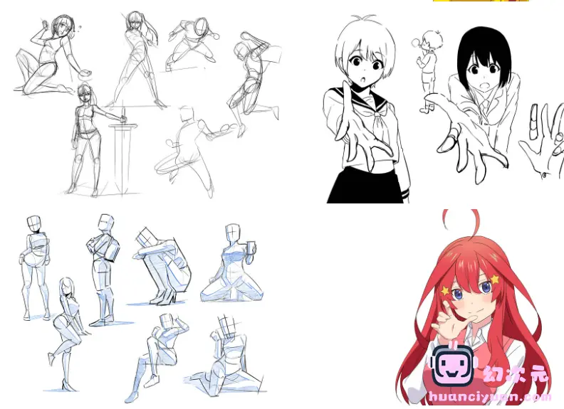 [画集][hide channel]ポーズアイデア＆模写に使える！イラストスキルアップのための絵の練習ノート 2023年5月号[97P]