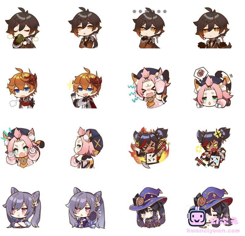 [表情包]原神 系列Line表情包Vol.01-05[72P]
