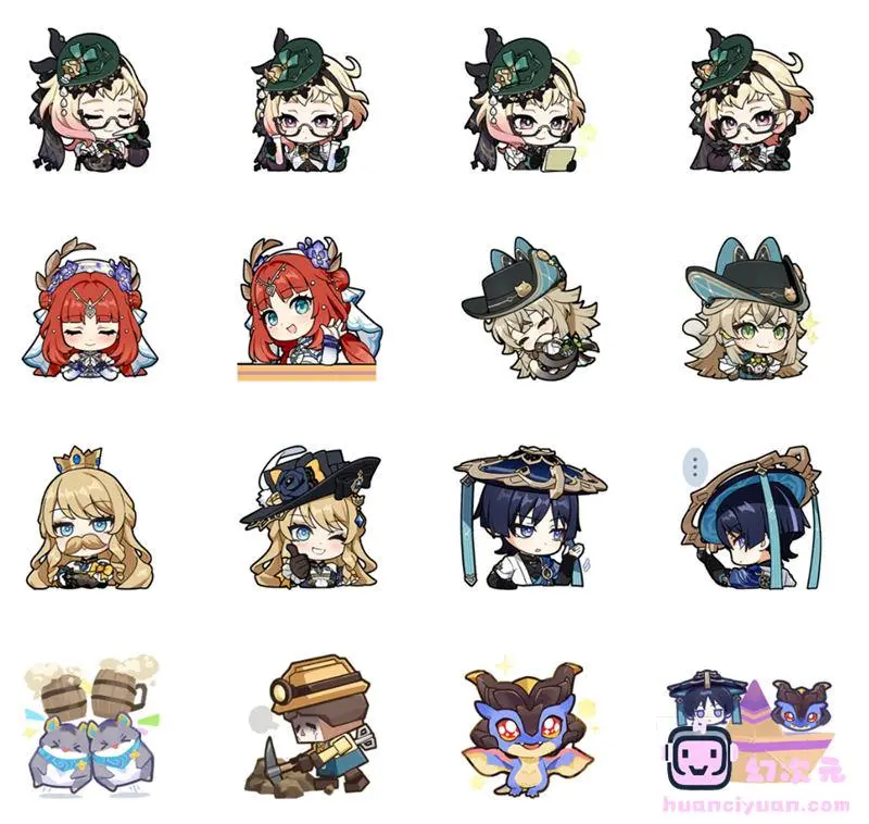 [表情包]原神 系列Line表情包Vol.31-38[128P]