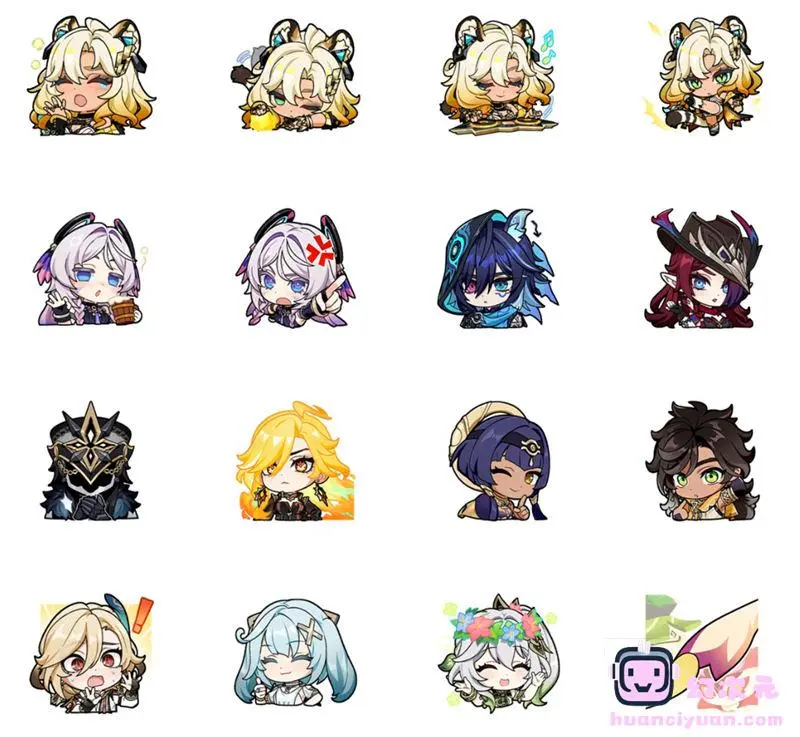 [表情包]原神 系列Line表情包Vol.31-38[128P]