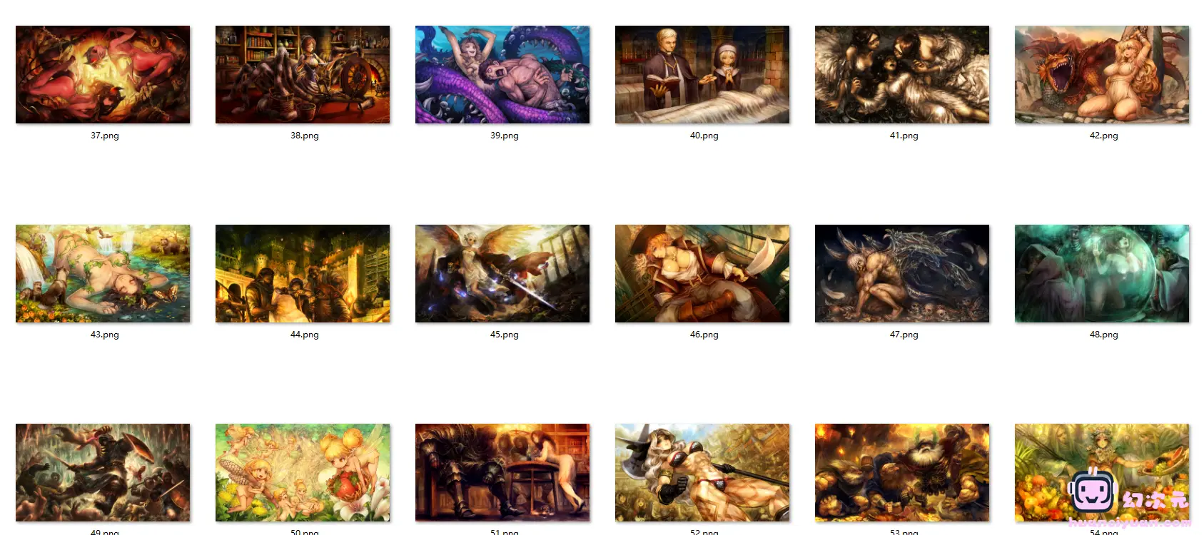 [画集]Dragon's Crown Unlockable Artworks 壁纸包2K+4K[57P]