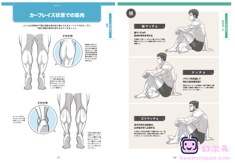 [漫画教程][日文]肌肉的画法!通过部位了解结构并进行区分描绘[130P]
