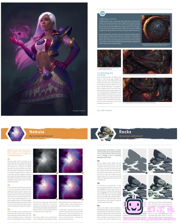 [英文]Photoshop数码绘入门指南 角色设计 第2版[290P]