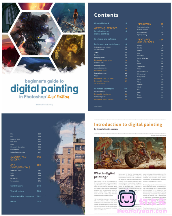 [英文]Photoshop数码绘入门指南 角色设计 第2版[290P]