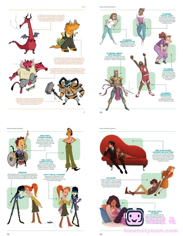 [漫画教程][英文]角色设计基础：如何为插图、动画和视觉开发创建引人入胜的角色[314P]