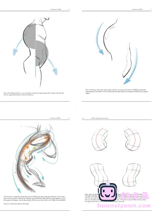 [漫画教程][英文]FORCE 绘画人体解剖学[334P]