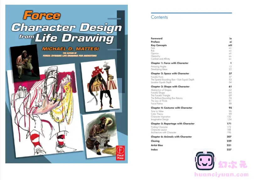 [漫画教程][英文]FORCE 从写生中进行角色设计[256P]