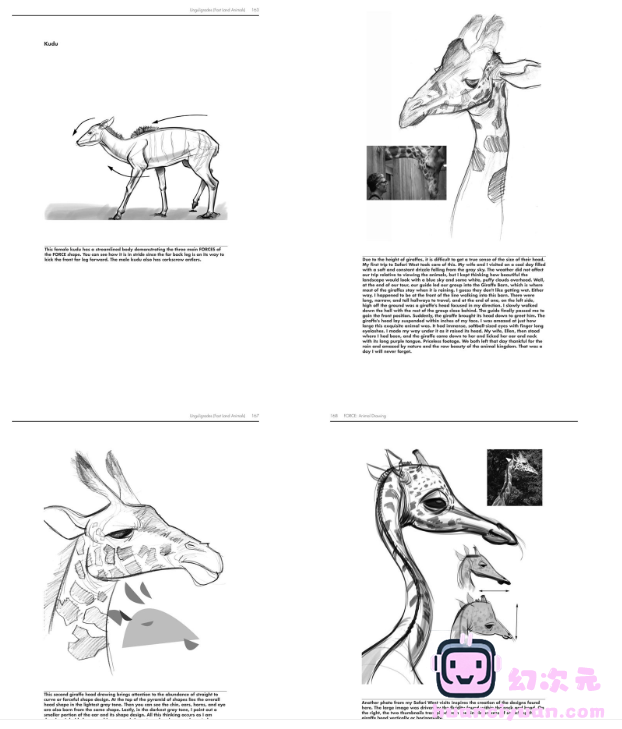 [漫画教程][英文]FORCE 动物绘图[235P]
