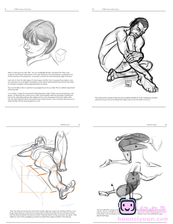 [漫画教程][英文]FORCE 人体动态姿势 十周年纪念版[234P]