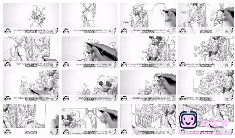 [漫画手绘视频]松村上久郎 油管作画视频[41小时/226段]