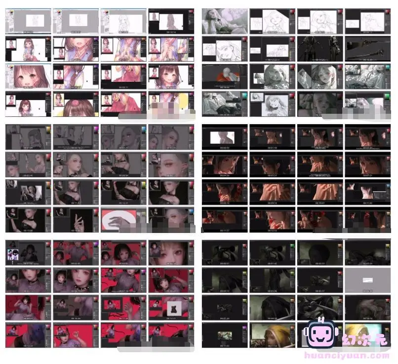 [漫画数码绘视频]Shal.E 油管作画视频[20小时/66段]