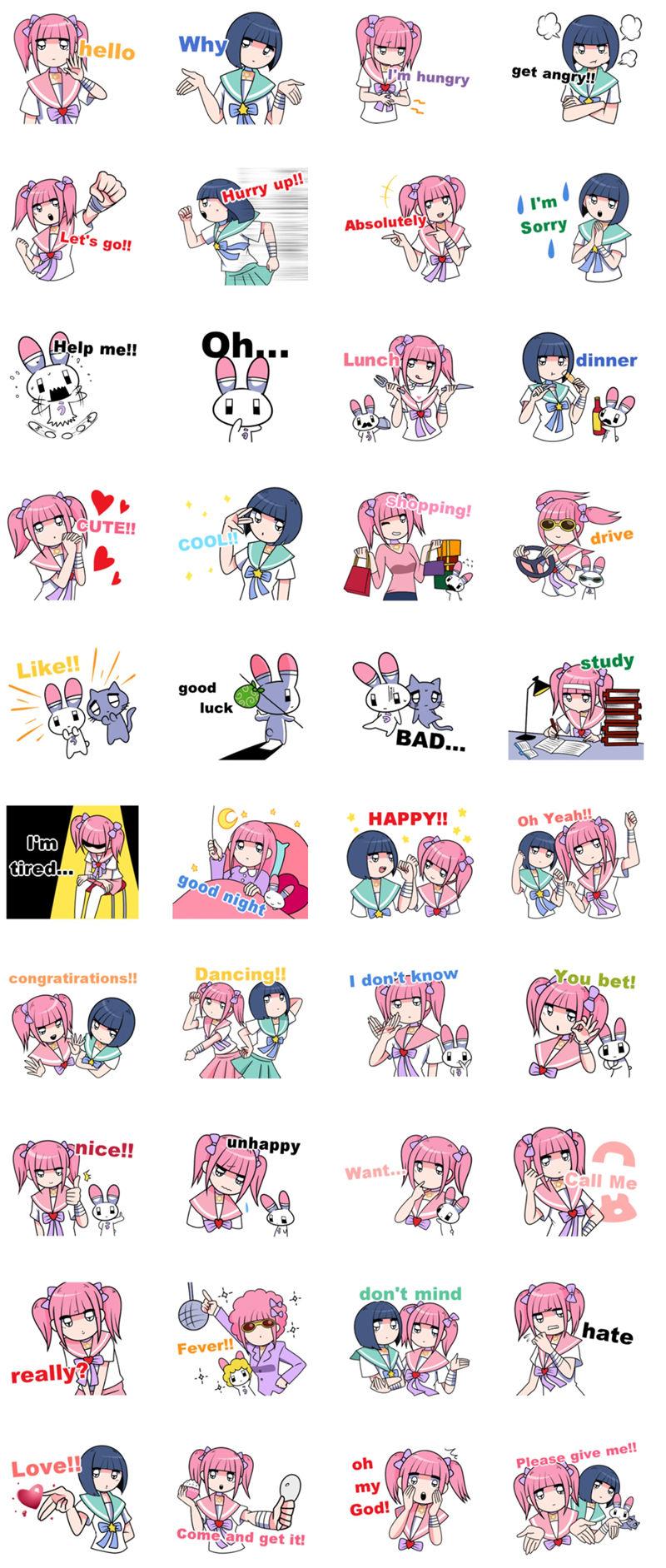 [表情包][江崎びす子]郁娇酱系列 Line表情包7套[272P]