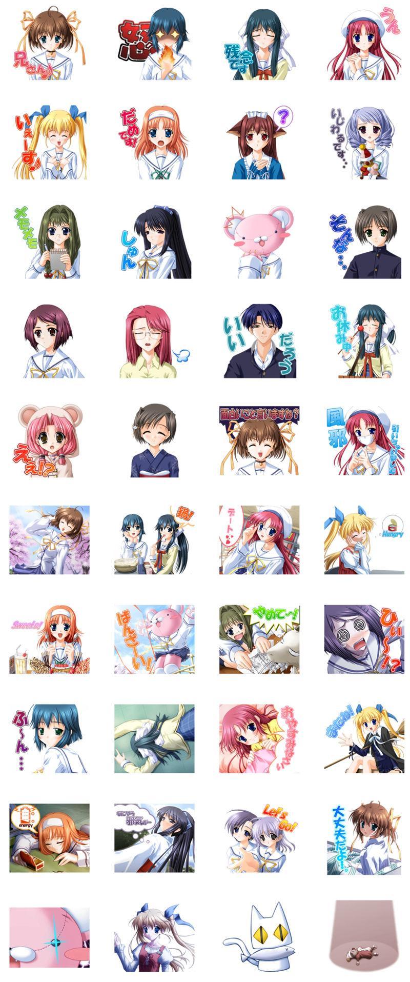 [表情包]D.C初音岛系列 Line表情包6套[240P]