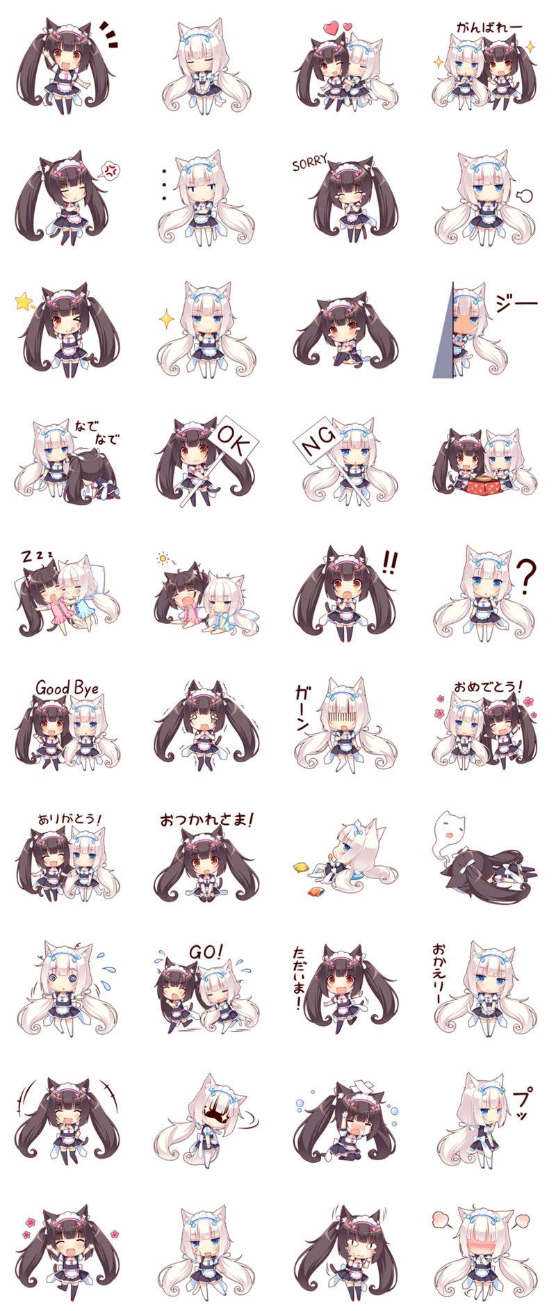 [表情包]NEKOPARA(猫娘乐园) LINE表情包3套[96P]