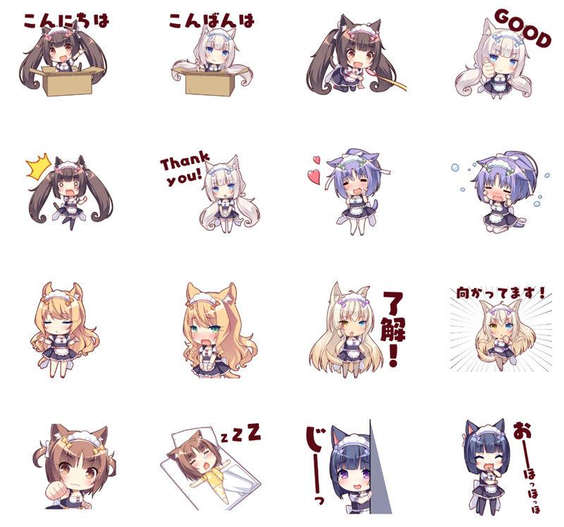 [表情包]NEKOPARA(猫娘乐园) LINE表情包3套[96P]