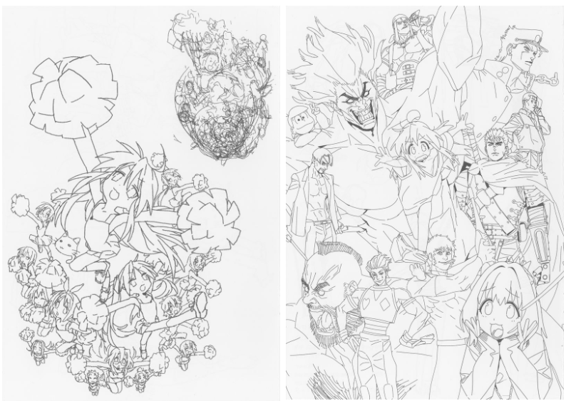 [线稿集][momo29 (今村亮)]原画集3册[355P]