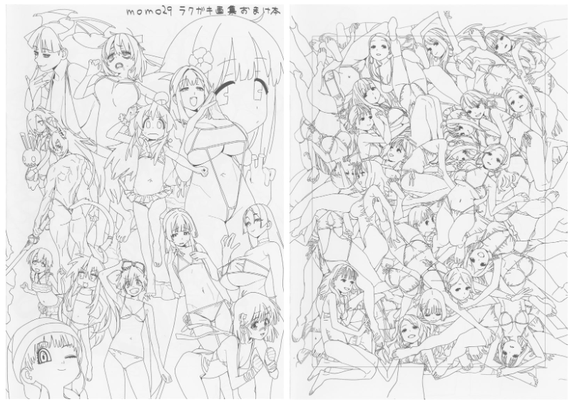 [线稿集][momo29 (今村亮)]原画集3册[355P]