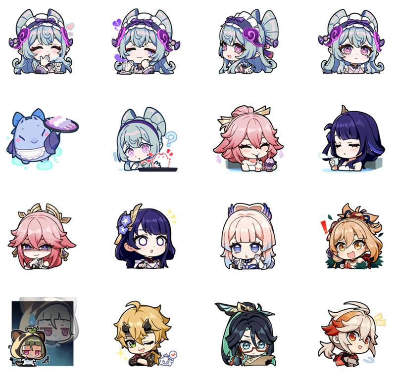 [表情包]原神 系列Line表情包Vol.39-41[48P]