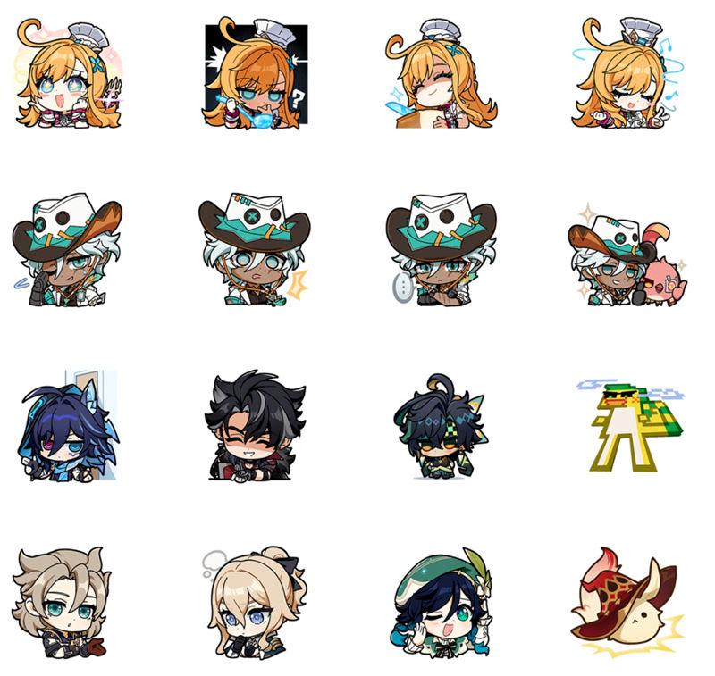 [表情包]原神 系列Line表情包Vol.39-41[48P]