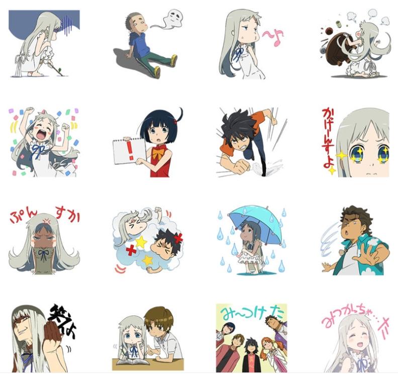 [表情包]未闻花名 Line表情包[40P]