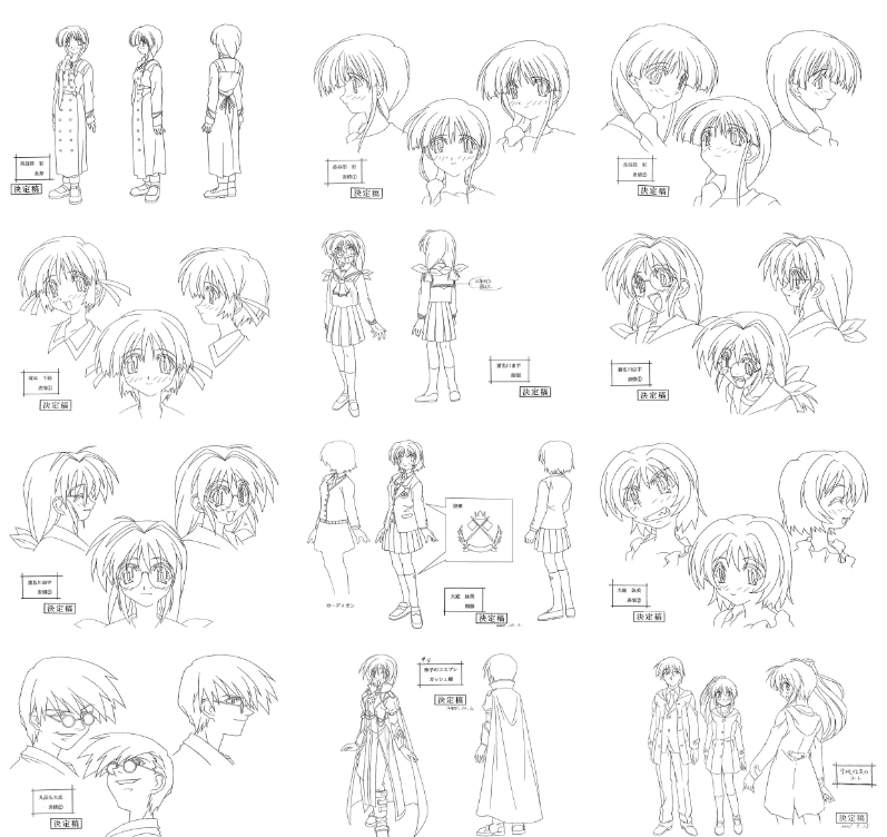 [线稿集]COMIC PARTY 动画资料设定线稿集[40P]