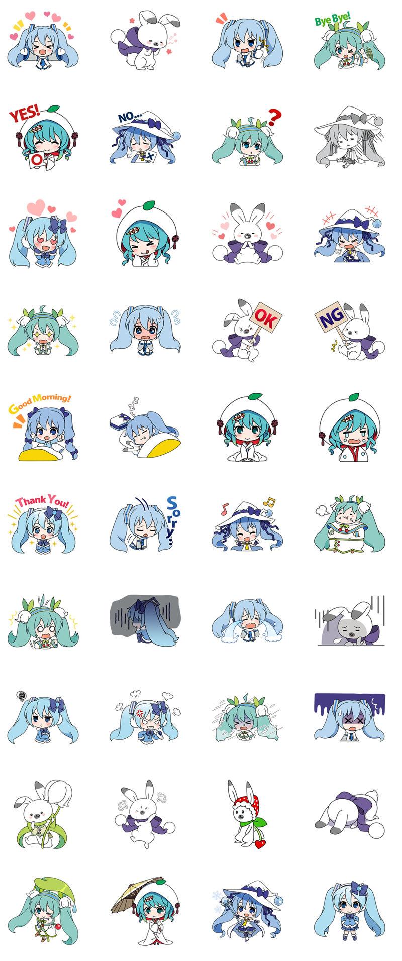 [表情包][初音未来]初音ミク LINE表情包[104P]