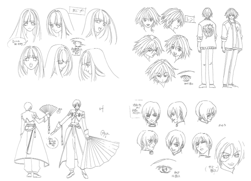 [线稿集]闪灵二人组 动画资料设定线稿集[167P]