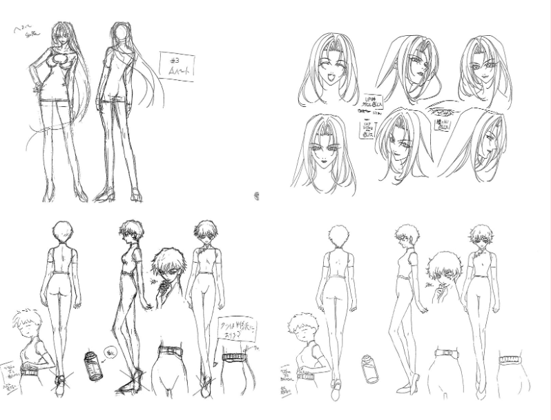 [线稿集]闪灵二人组 动画资料设定线稿集[167P]