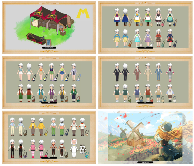 [画集]牧场物语 来吧!风之繁华集市 设定资料集[117P]
