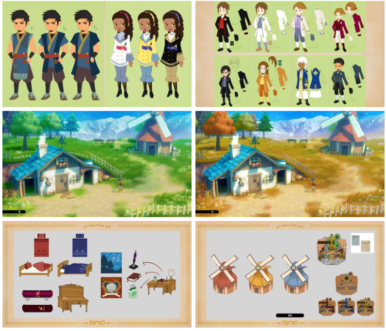 [画集]牧场物语 来吧!风之繁华集市 设定资料集[117P]